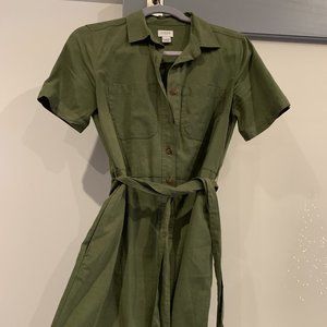 J. Crew Green Military Dress